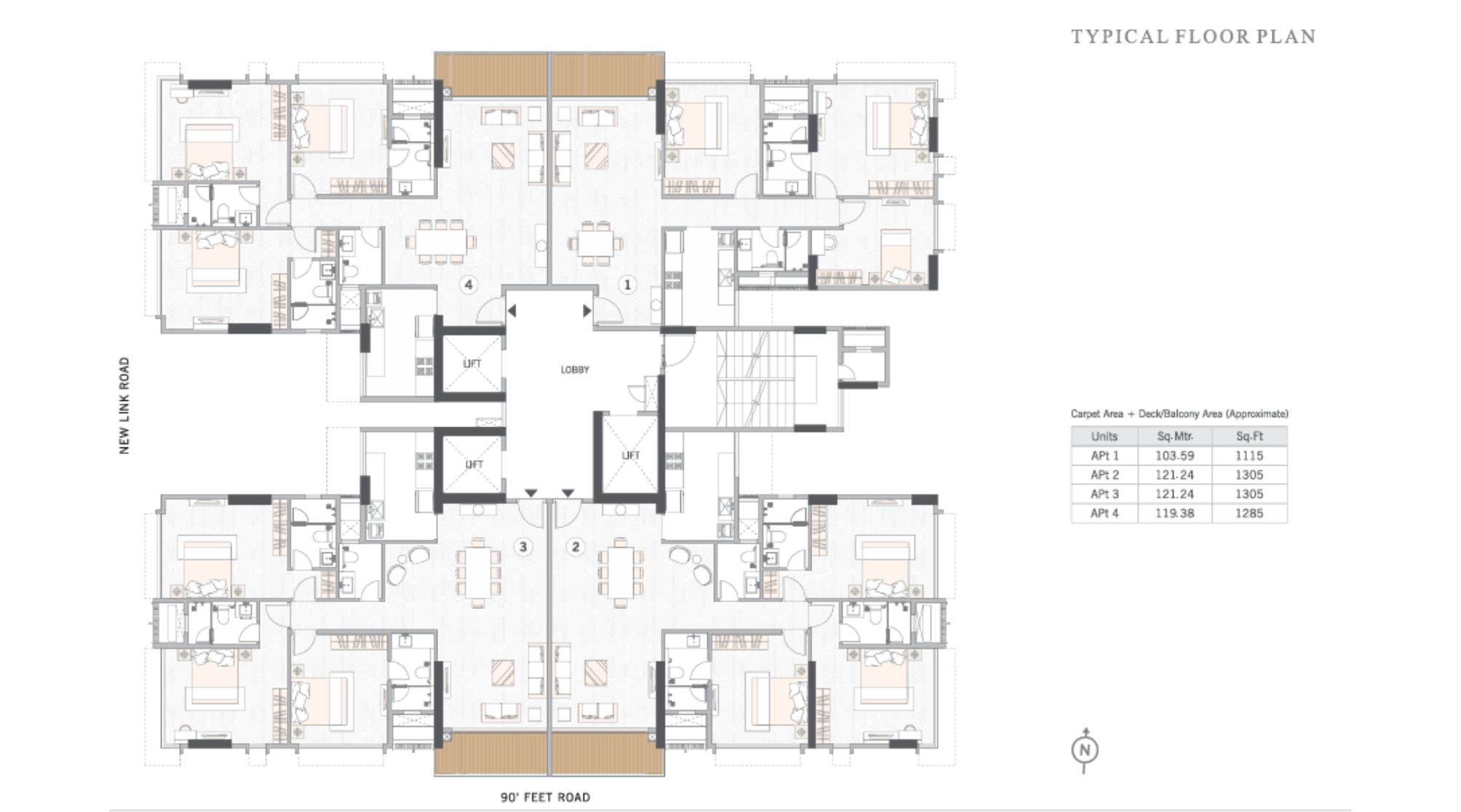 Esquina-Typical-Floor-Plan